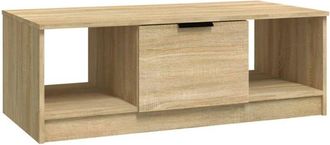 vidaXL Coffee Table Sonoma Oak 102x50x36 cm Engineered Wood Vidaxl