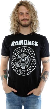 Ramones Mens Presidential Seal T-Shirt Medium Black