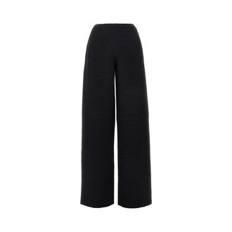 Emporio Armani Embossed jersey palazzo pants Woman