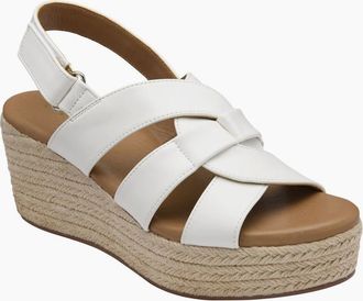 Lotus Womens Reina Womens Wedge Sandals - White - Size: 6