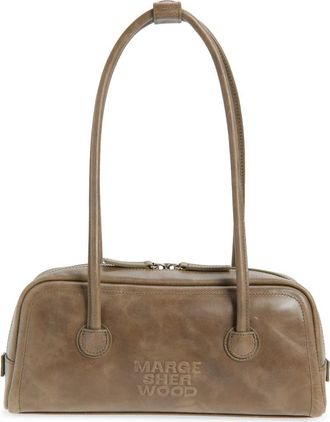 Margesherwood Soft Boston Leather Shoulder Bag in Etoffe Pull-Up at Nordstrom