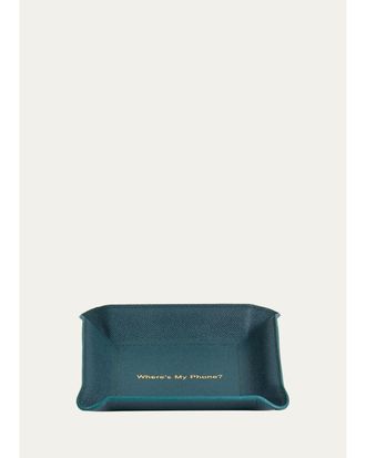 Graphic Image Printed Velvet Leather Tray