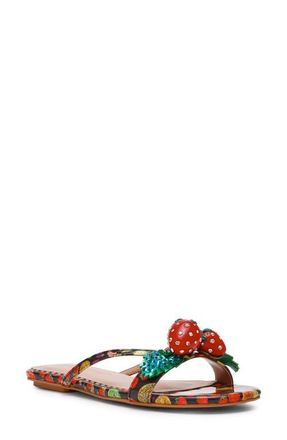 Betsey Johnson Garrik Sandal in Black Multi at Nordstrom, Size 10