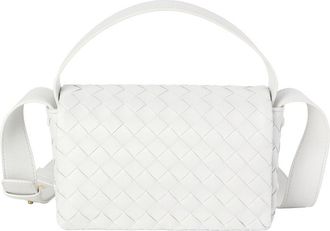 Tiffany & Fred Woven Leather Flap Crossbody