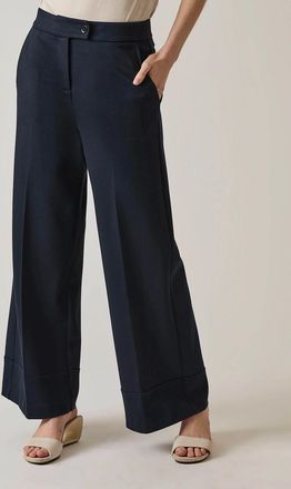 James Lakeland Womens Tailored Navy Trousers - Size: 8/None