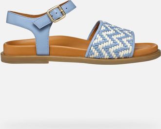 Geox Adelash Woman Light Blue/papyrus, Size: 35
