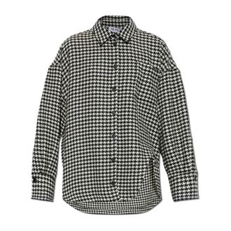 The Attico Dames, Blouses & Shirts, Zwart, Maat: M Wol