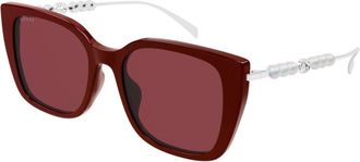 Gucci GG1971SA Asian Fit 004 Womens Sunglasses Burgundy Size 55 - Free RX Lenses - Free RX Lenses