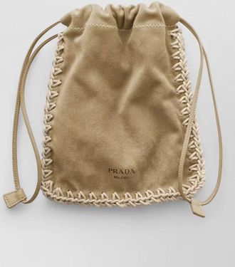 Prada na calf leather bucket bag