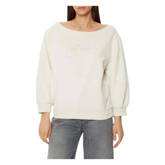 HUGO BOSS Hoodies & sweatvesten, Dames, Wit, S, Katoen, Boss