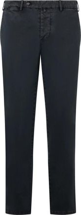 Moorer Cotton Chino Broek - Heren - Chinos - Blauw - M - Katoen - Broeken