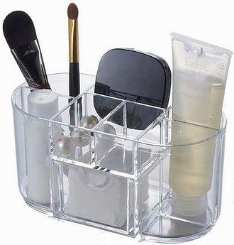Trade Shop Trade Shop - Organizer Trasparente Crilex Per Creme Trucco Cosmetici Makeup 8 Scomparti 59064