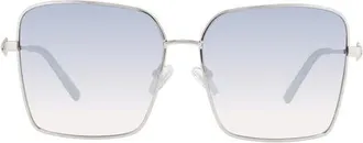 Kurt Geiger 61mm Sunglasses in Palladium/grey Ms Slv at Nordstrom