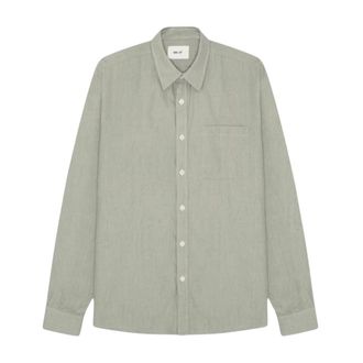 Nn.07 Casual Shirts, male, Green, Size: XL Deon Chambray Shirt