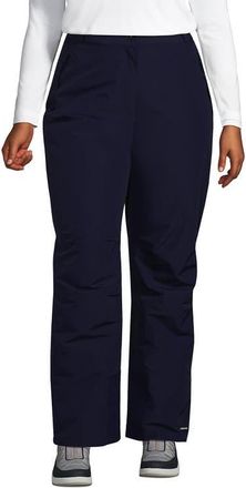 Lands End Plus Size Squall Waterproof Insulated Snow Pants in Deep Sea Navy at Nordstrom, Size 1X