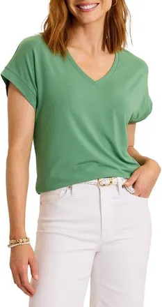 Tommy Bahama Kauai V-Neck T-Shirt in Spruce Frost at Nordstrom, Size Small