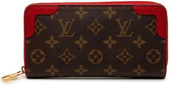 Louis Vuitton Monogram Brown Cerise Pvc Leather Long Wallet (Bi-Fold) (Pre-Owned)