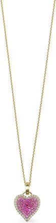 Robinson Pelham Collana Fortune Heart in oro giallo 14 carati con zaffiri