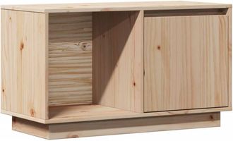 vidaXL Vidaxl - Mueble De Tv De Madera Maciza De Pino 74x35x44 Cm