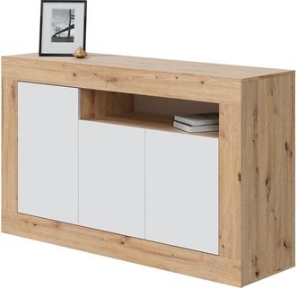 For&eacute;s Aparador 3 Puertas Baltik Roble Blanco