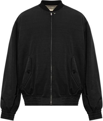 Valentino Garavani Bomberjack - Heren - Bomber jackets - Zwart - XL - Katoen - Jassen