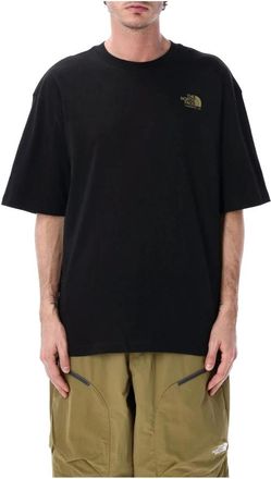 The North Face Plant & Flora Oversize T-shirt - Heren - Outdoor shirts - Zwart - M - Katoen - Fitness