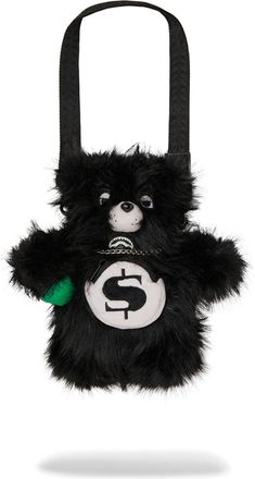 Sprayground Unisex Furzilla Shark (Night) Bear Cub Crossbody Bag - Black - One Size