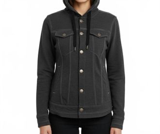 Kinetix Womens Cove Beach Hoodie Jacket In Charcoal