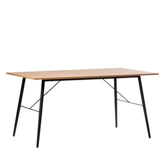 Klast Mesa fija efecto madera natural 160x76 cm