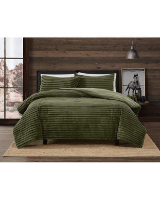 Frye Channel Stitch Velvet 3Pc Comforter Set