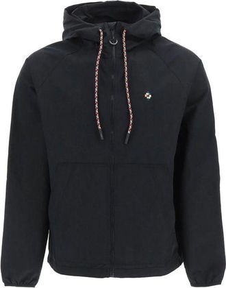 Marcelo Burlon Black Polyamide Shell Mens Jacket