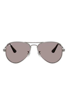 Ray-Ban The Aviator Max 58mm Pilot Sunglasses in Gunmetal /Violet at Nordstrom