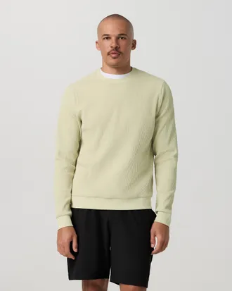 Vuori Clothing Tech Waffle Crew Neck Shirt | Seed | Medium