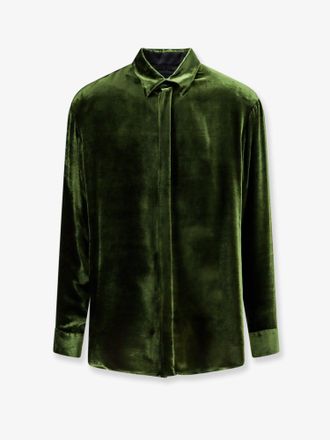 Giorgio Armani Camicia in misto viscosa e seta - GIORGIO ARMANI - gender_Man