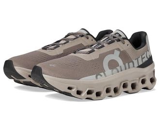 On Cloudmonster Mens Shoes Cinder/Fog : 10 M, Textile/Synthetic