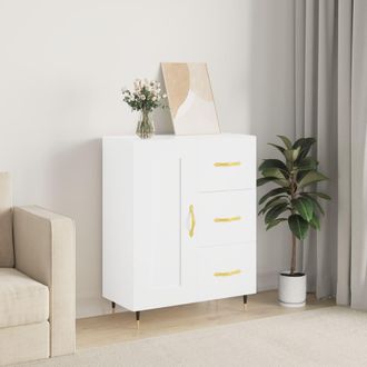 vidaXL Aparador De Madera De Ingenier&iacute;a Blanco 69,5x34x90 Cm Vidaxl