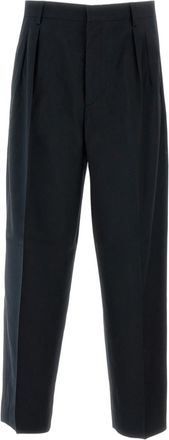 Cellar Door Straight Leg Trousers With Pleats And Zip Closure