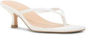 Madden Girl Charlenne Kitten Heel Thong Sandal in White Paris at Nordstrom Rack, Size 6.5