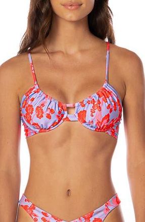 Maaji Lavender Dream Jady Reversible Underwire Bikini Top in Purple at Nordstrom Rack, Size Medium