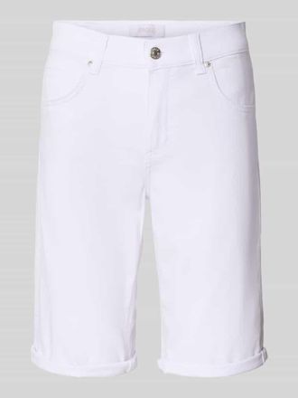 Angels Regular Fit Bermudas aus Denim mit Umschlag in Weiss, Gr&ouml;&szlig;e 40