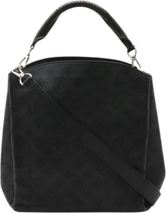 Louis Vuitton Pre-owned Mahina Babylon PM Leren Schoudertas - Dames - Vintage Handtas - Zwart - ONE Size - Leer - Vintage