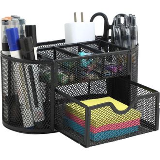 OEM Organizador De Escritorio Con Caj&oacute;n - Modelo Negro Con Caj&oacute;n Y Portal&aacute;pices, Ideal Para Organizar Tu Escritorio, Ofreciendo Un Espacio Optimizado Y Or