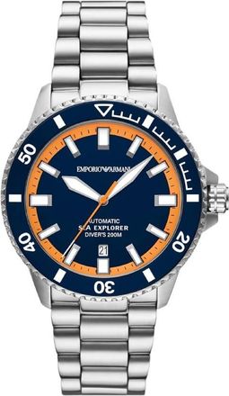 Emporio Armani Sea Explorer Automatic Blue Dial Mens Watch AR60090