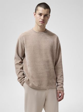 Le 31 Mens Waffled chenille-knit T-shirt Imported from Seoul