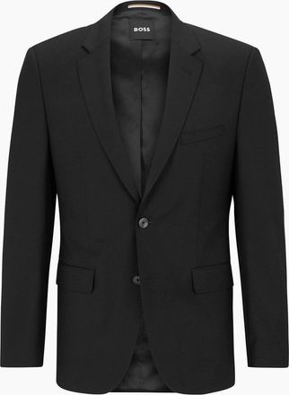HUGO BOSS Mens H Jasper Luxury Suit Jacket - Black - Size: 44 r 54