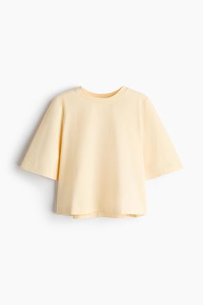 H&M Shirt aus Pima-Baumwolle - Hellgelb