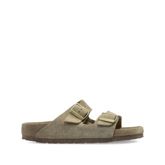 Birkenstock Arizona Exq Narrow Fit - Dames - Sandalen - Groen - 46 EU - Leer - Schoenen