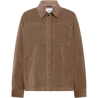 Cecil Fijne Corduroy Overshirt - Dames - Jassen - Bruin - Maat: L Corduroy