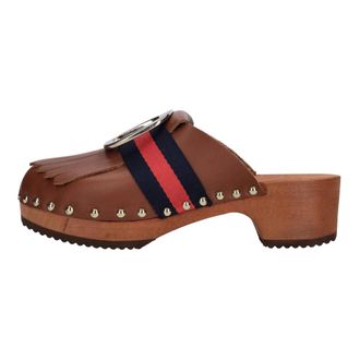 JEJIA Sabot in leer - Dames - Muiltjes - Bruin - 37 EU - Leer - Schoenen