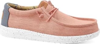 Hey Dude Wally Washed Canvas - Heren - Veterschoenen - Roze - 45 EU - Schoenen